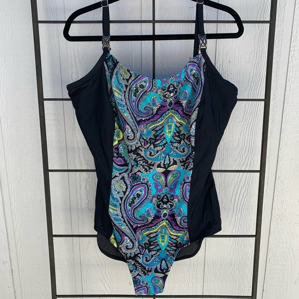 It Figures One Piece Swimsuit Women's Plus Size 20W